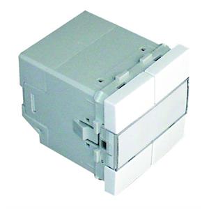 BOTÃO PRESSÃO ELETR QUÁDR MBT - 2 MÓD BRANCO