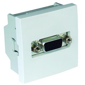 TOMADA VGA - 2 MÓD BRANCA