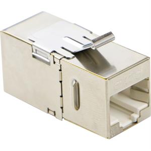 Excel Cat6A (FTP) 180 Degree K/S Through Coupler