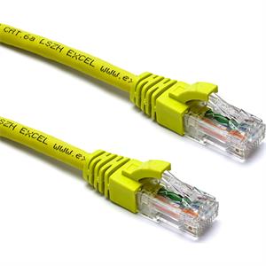Excel Cat6A Patch Lead U/UTP LSOH Blade 3 m Yellow