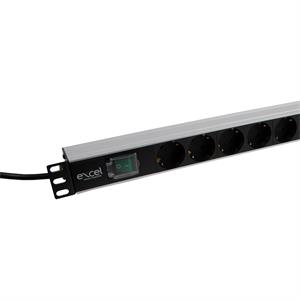 EXCEL PDU 8 SCHUKO SOCKET SWITCHED 16AMP LED INDIC