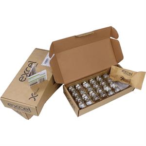 EXL CAT6a LOW PROFILE SCRND KEYSTONE JACK BP PK24