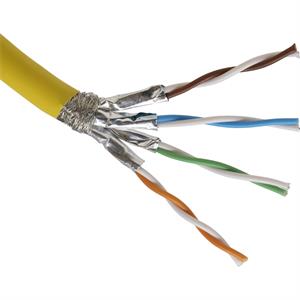 Excel Solid Cat7A S/FTP B2ca LSOH 500 m Rl Yellow