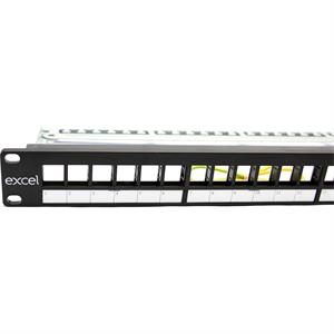 Excel Unloaded 24 Port K/S P/Panel Frame 1U Black
