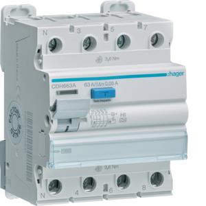 CDH663A I DIF 4P 63A 30 MA  HI