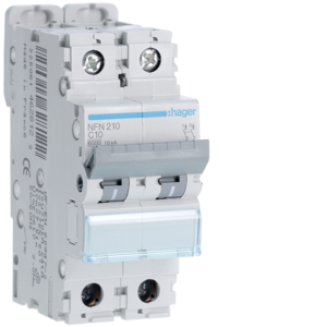 NFN210 DISJ 2P 6/10KA C 10A 2M