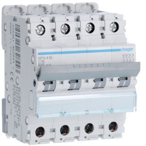 NFN416 DISJ 4P 6/10KA C 16A 4M