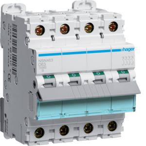 NSN463 DISJUNTOR 4P 63A D 15KA