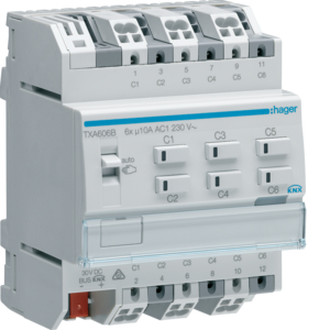TXA606B ACTUADOR KNX 6CANAIS