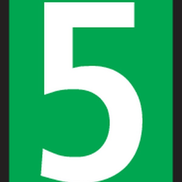 Marcador de cabo HODS85 "5" VD