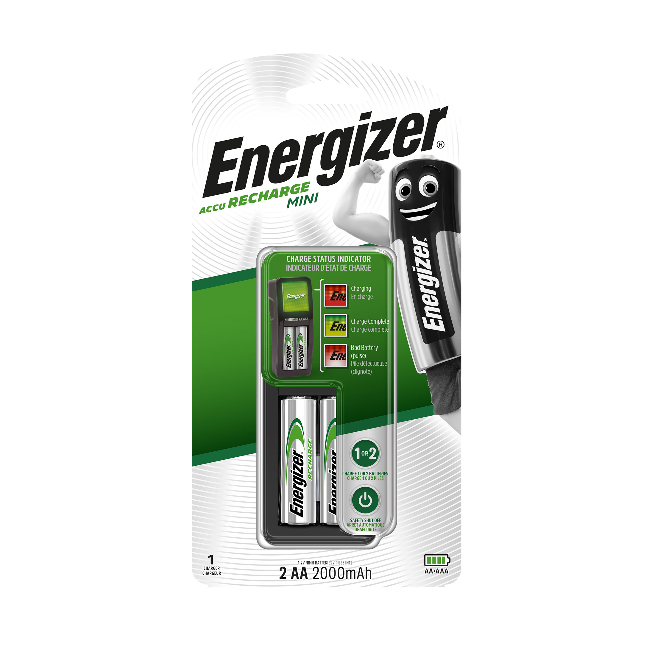 CARREGA MINI DUO CHARGER +2AA