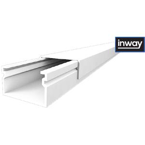 Calha INWAY com tampa - Calha 20x12,5 para cabos