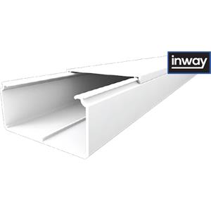 Calha INWAY com tampa - Calha 80x40 para cabos