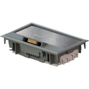Caixa de chão para aparelhagem tipo 45x45 e 45x90 - 4 mod’s com chapa de aço galvanizada