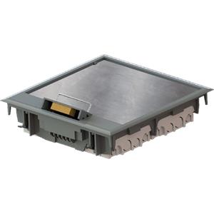 Caixa de chão para aparelhagem tipo 45x45 e 45x90 - 8 mod’s com chapa de aço galvanizada