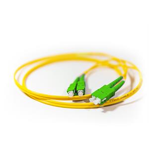Fibra óptica monomodo ITU-T G.657 classe LSZH. Pré-conectorizada - Patchcord 1.5 mt de 1 fibra monomodo (2.0mm) conectorizada SC/APC-SC/APC - PAC015SM20