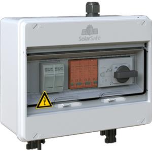 Quadro de proteção combinada para instalações solares fotovoltaicas DC com interruptor DC SISO-Z (1 string)