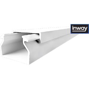 Calha INWAY com tampa - Calha 25x17 para cabos