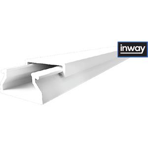 Calha INWAY com tampa - Calha 20x10 para cabos