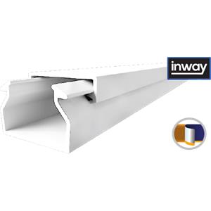 Calha INWAY adesiva com tampa - Calha 25x17 para cabos (ADESIVA)