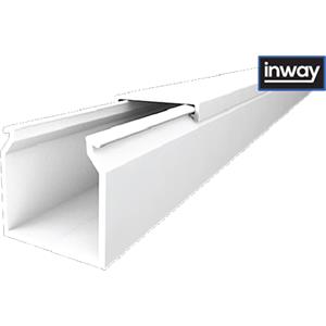 Calha INWAY com tampa - Calha 25x25 para cabos