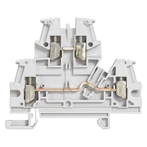037168 BORNE DUPLO 2LIG 4MM2/P5 CZ