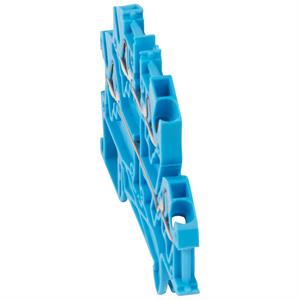 037207 BORNE DUP AUT 2LIG 4MM2/P5 AZ
