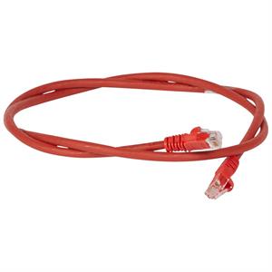 051862 CHICOTE  C6UTP COR VERMELHA 1M