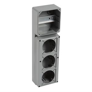 057707 QUADRO MULTI C/PLACA 5MOD+3TOM