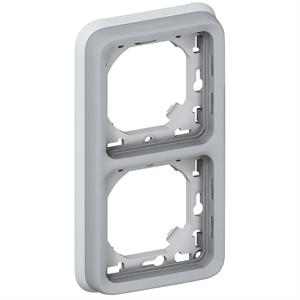 069685 PLEXO QUADRO DUPLO VERTIC.CINZ