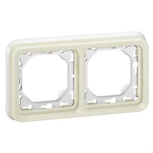 069694 PLEXO QUADRO DUPLO HORIZ.BRANC