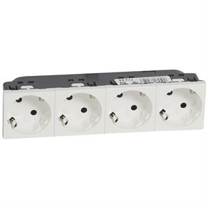 077254 MOSAIC 4 X 2P+T SCHUKO 45º BRA