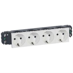 077404 MOSAIC 4 X 2P+T SCHUKO LIG.DLP