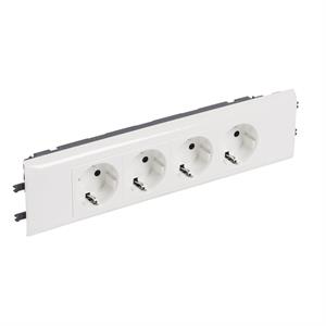 077434 MOSAIC 4X 2P+T SCHUKO DLP 65