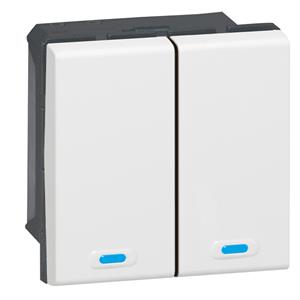 078496 KNX COMD 2 BOT/4FUNC MOSAIC BR