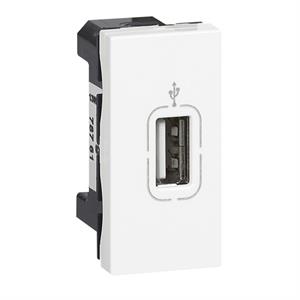 078761 MOSAIC TOMADA USB BRANCO 1M