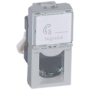 079461 MOSAIC RJ45 CAT.6 UTP 1MD ALUM