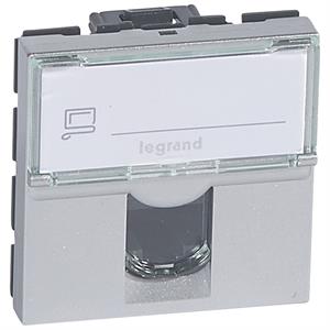 079464 MOSAIC RJ45 CAT.6 UTP 2MD ALUM
