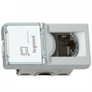 079471 MOSAIC RJ45 CAT.6A UTP 1MD ALU