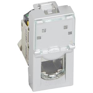 079473 MOSAIC RJ45 CAT.6A STP 1MD ALU
