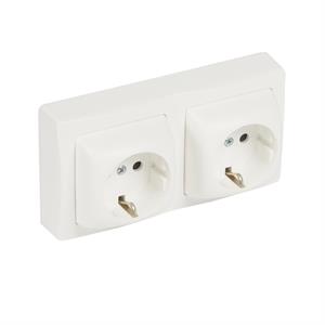 086077 OTEO 2 X 2P+T SCHUKO OBTURADOR