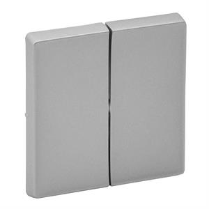 755022 TECLA DUPLA ALUMINIO
