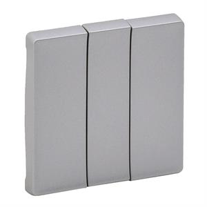 755032 TECLA TRIPLA ALUMINIO
