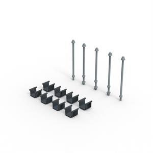 339924 KIT UNIAO SUPORTE BARRAS