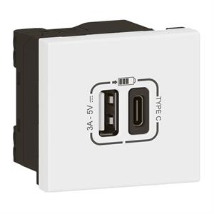 077570L MOSAIC 2 X USB (A+C) LINK BRAN