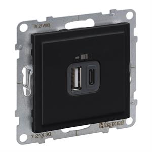 721430 2 X USB TIPO A+C PRET