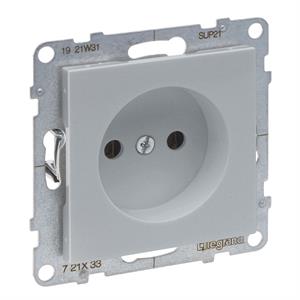 721333 TOMADA 2P ALUMINIO