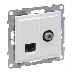721162 TV-F + RJ45 C6 UTP BR