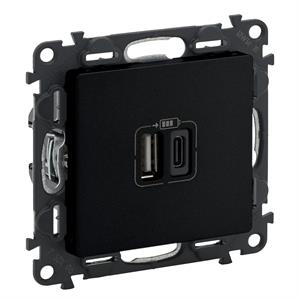 756306 TOM. 2 X USB A+C PRET