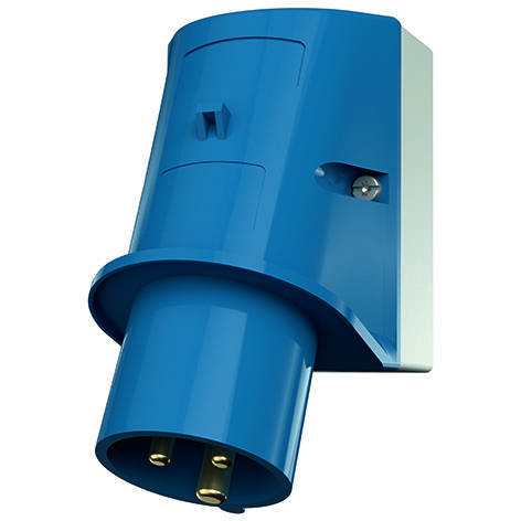 Wall mounted inlet, 16A3p6h230V, IP44
